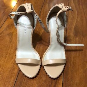 Studded strappy heel